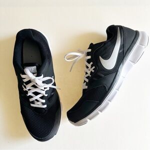 Nike Black Flex Experience RN 3 Lace up Running Sneakers